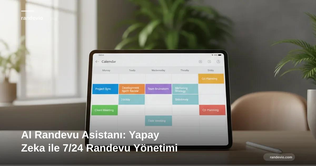 AI Randevu Asistanı: Yapay Zeka ile 7/24 Randevu Yönetimi