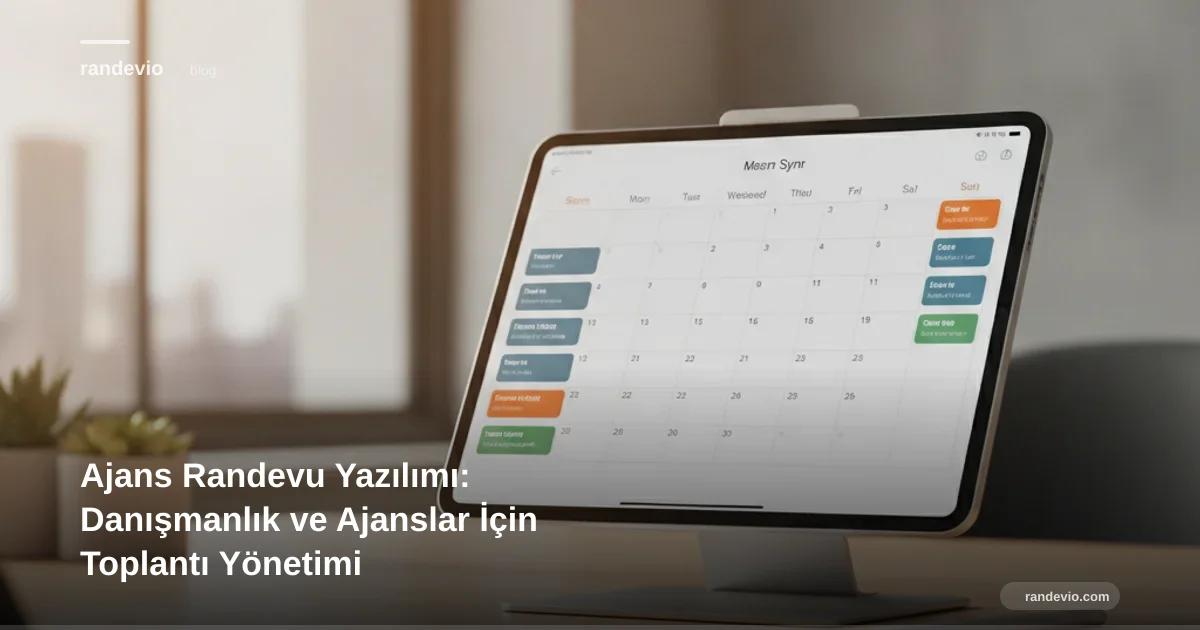 Ajans Randevu Yazılımı: Danışmanlık ve Ajanslar İçin Toplantı Yönetimi