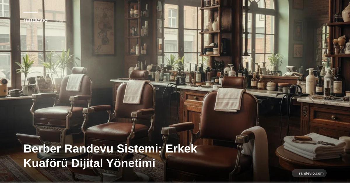 Berber Randevu Sistemi: Erkek Kuaförü Dijital Yönetimi