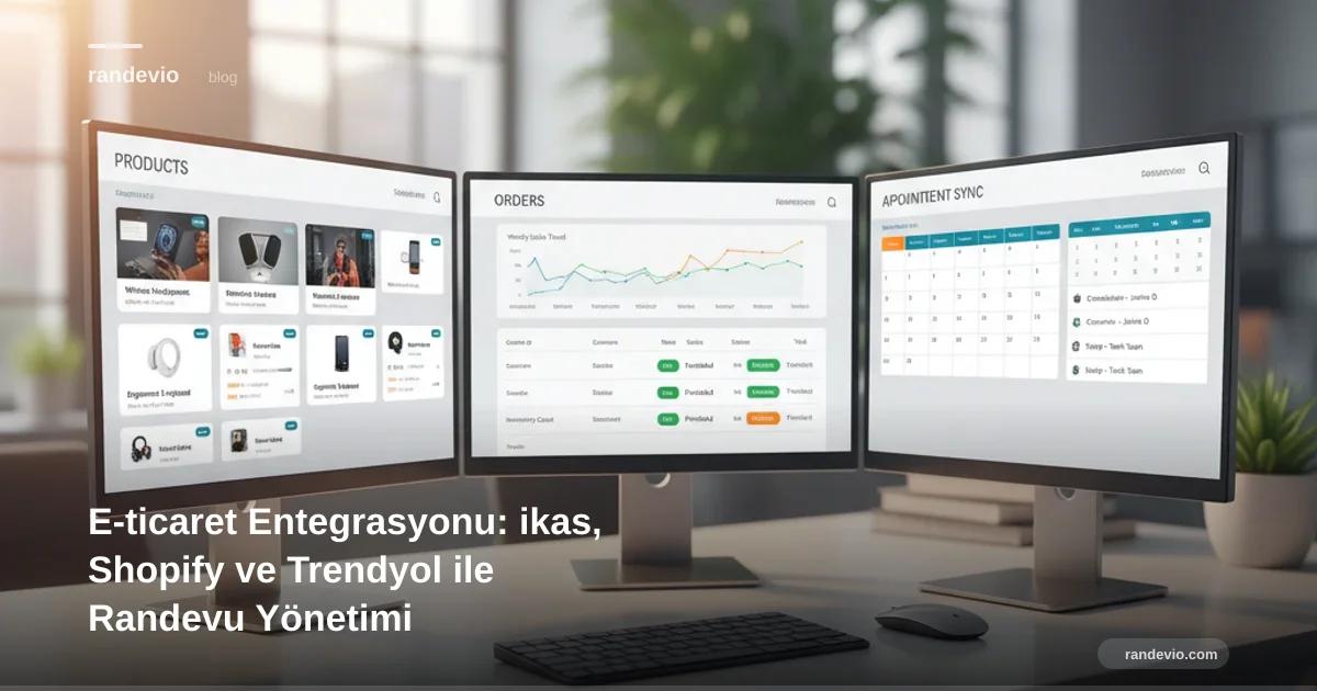 E-ticaret Entegrasyonu: ikas, Shopify ve Trendyol ile Randevu Yönetimi