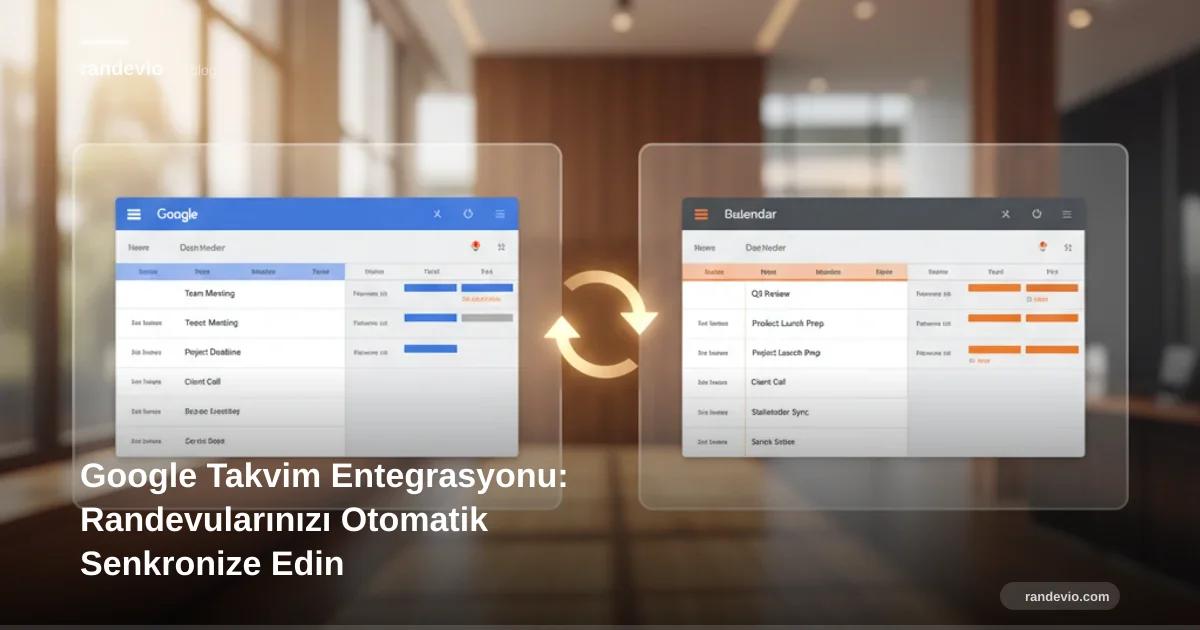 Google Takvim Entegrasyonu: Randevularınızı Otomatik Senkronize Edin