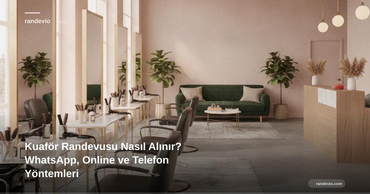 Kuaför Randevusu Nasıl Alınır? WhatsApp, Online ve Telefon Yöntemleri