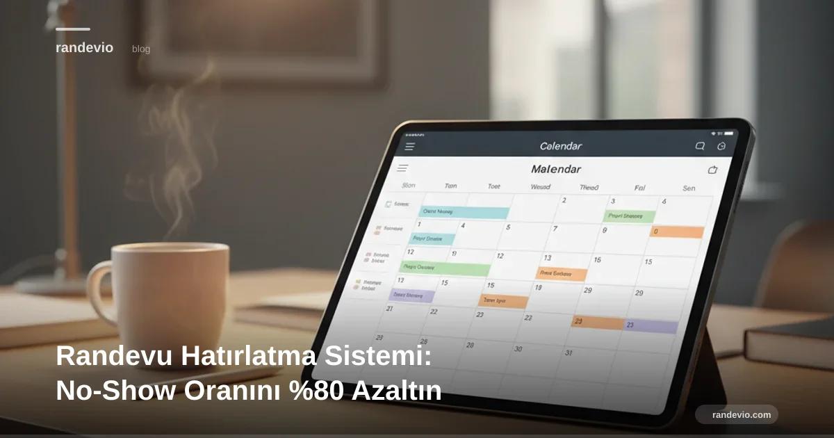 Randevu Hatırlatma Sistemi: No-Show Oranını %80 Azaltın