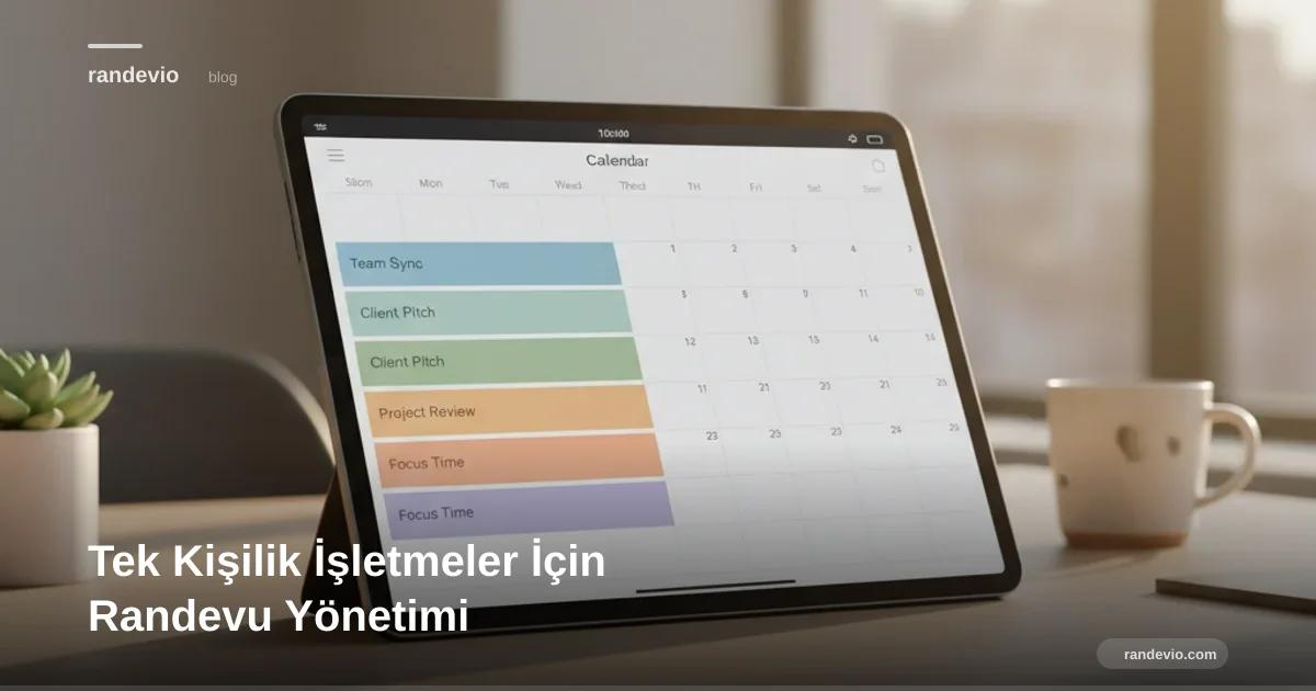 Tek Kişilik İşletmeler İçin Randevu Yönetimi